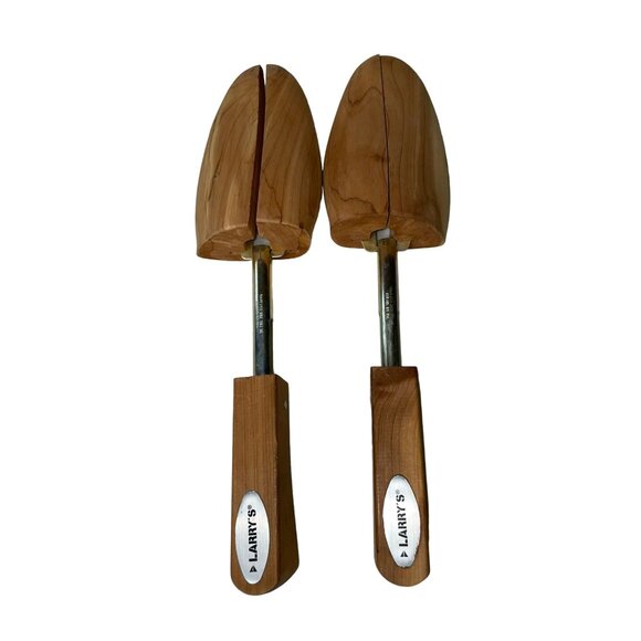 Vintage Rochester Cedar Shoe Trees Men’s Wooden Shoe Keeper Adjustable Made USA - Picture 1 of 9